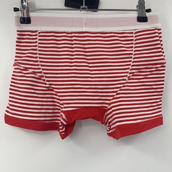 James Tudor Boxer Briefs Red/White Stripe Sz XS - Picture 4 of 5
